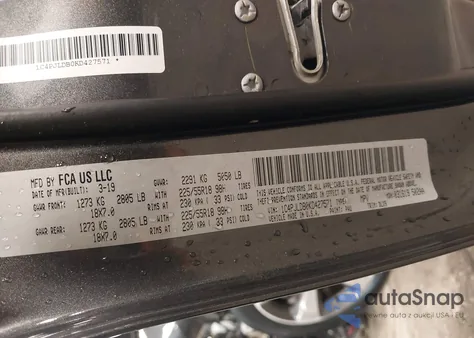 2019 Jeep Cherokee Limited Fwd from USA, damaged, VIN 1C4PJLDB0KD427571